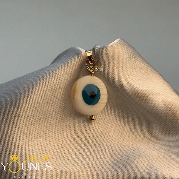 آویز چشم نظر سنگی طلا